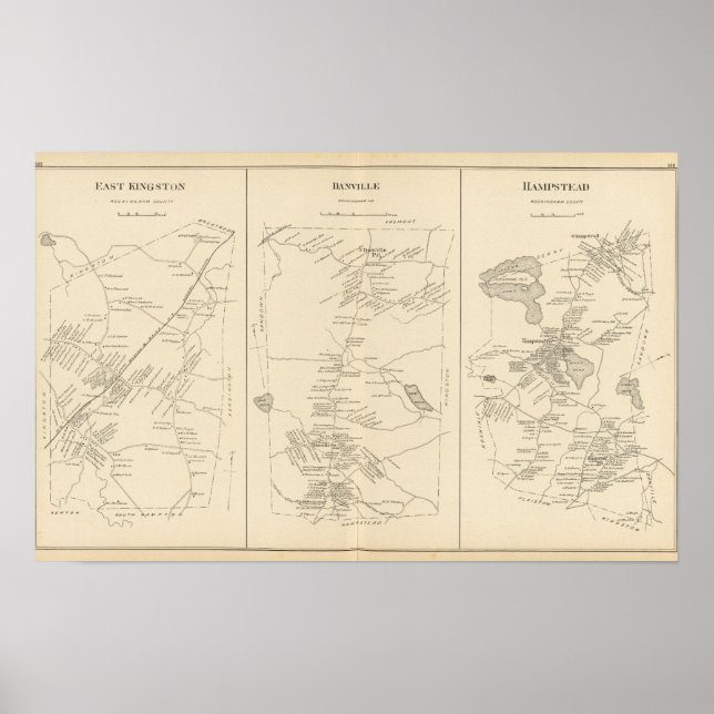 E Kingston, Danville, Hampstead Poster (Vorne)