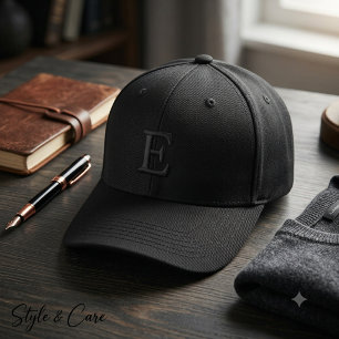 E-Letter Stickerei – Benutzerdefinierte Initiale Bestickte Baseballkappe