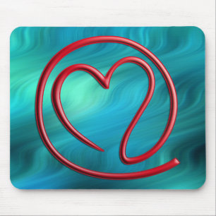 e m i l l 4 y u u Blaue Wellen Mousepad