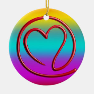 e m i l l 4 y u u   linear farbig keramikornament