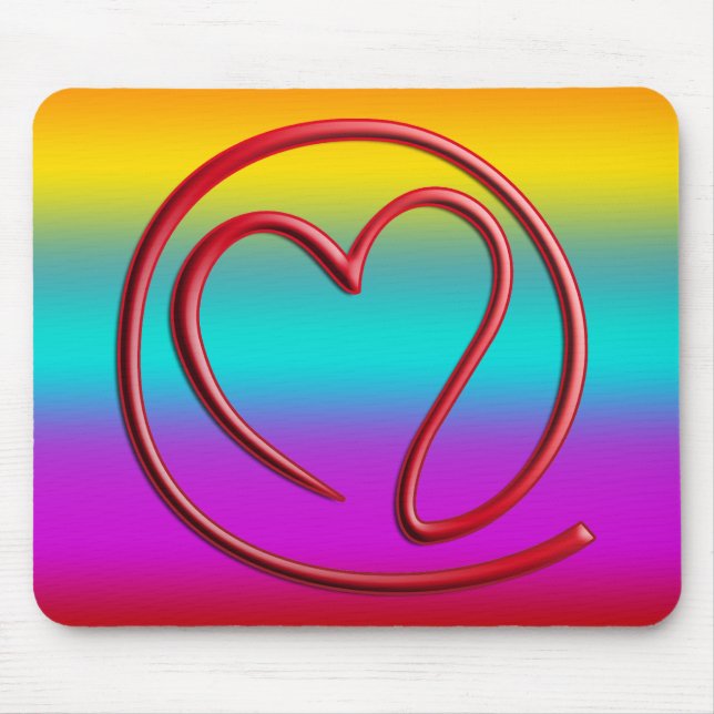 e m i l l 4 y u u | linear farbig mousepad (Vorne)