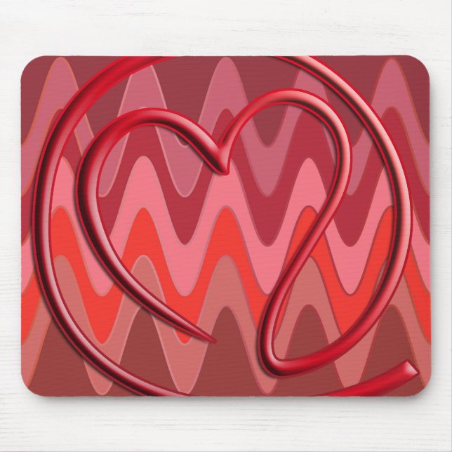 e m i l l 4 y u u | Sinusrot Mousepad (Vorne)