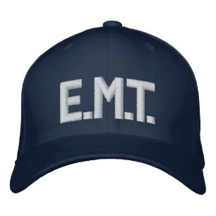 E.M.T. Flex-Hut Bestickte Baseballkappe