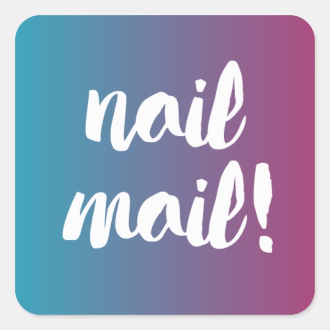 E-Mail-Aufkleber Quadratischer Aufkleber (Vorderseite)