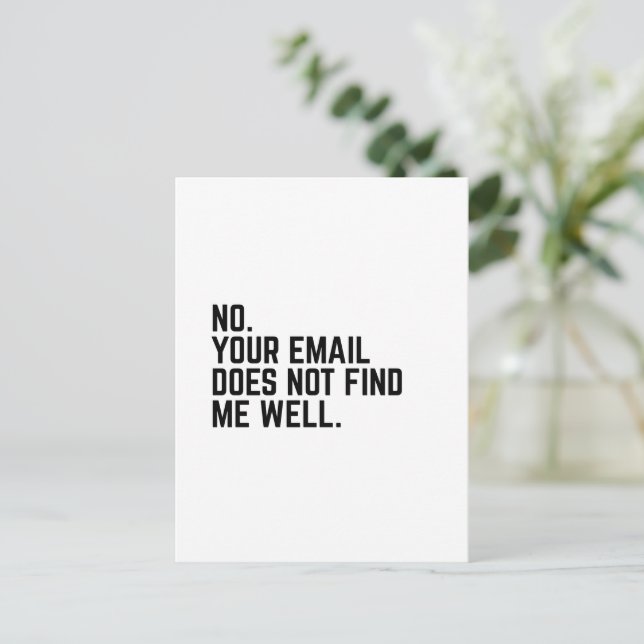 E-Mail-Geschenkidee lustiger Mitarbeiter Postkarte (Stehend Vorderseite)