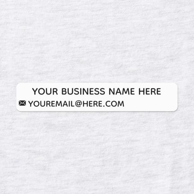 E-Mail-Informationen zu Personalisierten Labels fü Etiketten (Design 1)