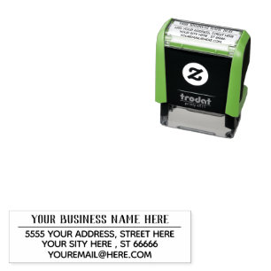 E-Mail-Name Unternehmen - Selbstfarbige Briefmarke Permastempel