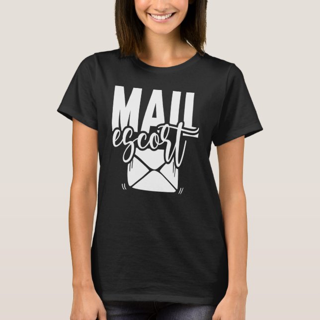 E-Mail Postal Worker US Post Mailman Mail Car T-Shirt (Vorderseite)