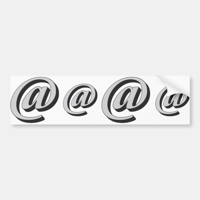 E-Mail-Symbol 3D Autoaufkleber (Vorne)