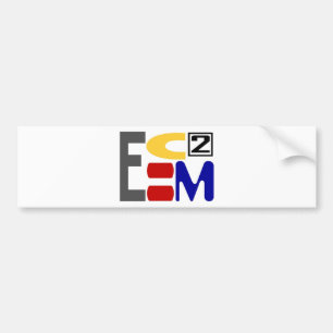 E=MC2 AUTOAUFKLEBER