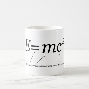 E=MC2 Einsteins Relativitätstheorie Kaffeetasse