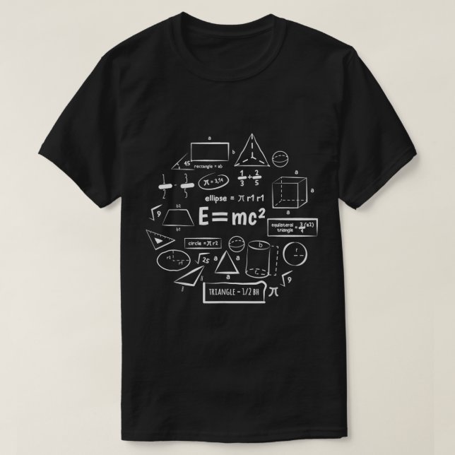 E=mc2 Gleichung Einzigartige Minimalistische Relat T-Shirt (Design vorne)
