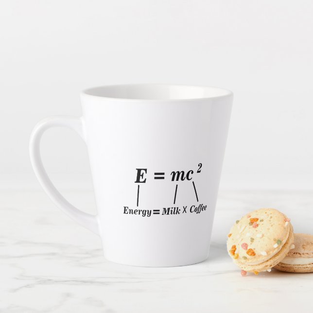 E=mc2 Naturwissenschaften Energie Einstein lustige Milchtasse (Beispiel)
