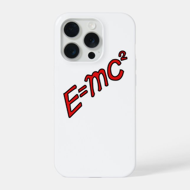 E = mc² – Genialer Modus Ein iPhone 15 Pro Hülle (Rückseite)