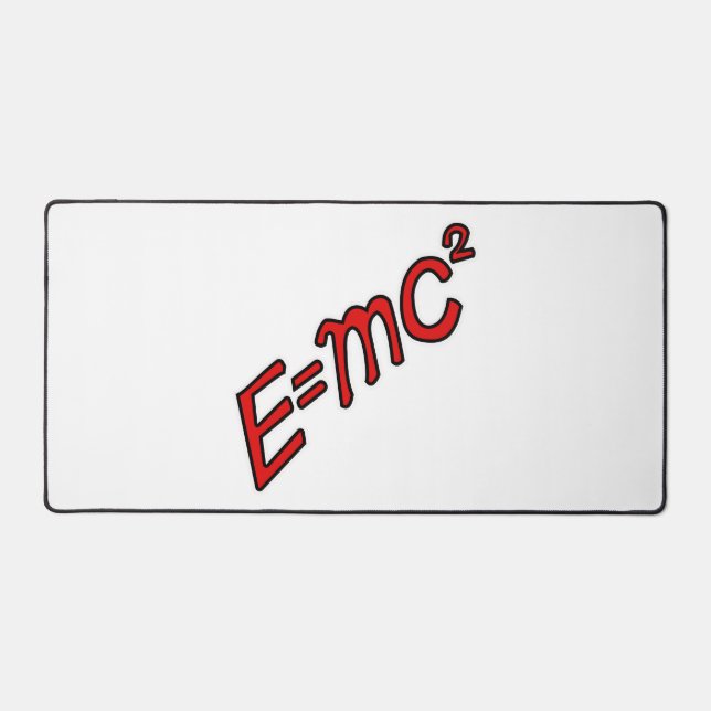 E = mc² – Genialer Modus Ein Schreibtischunterlage (Vorderseite)