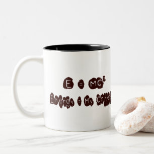 E=MC-Kaffee Zweifarbige Tasse