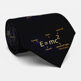 E=mc ², Masse-Energie Gleichwertigkeit Krawatte