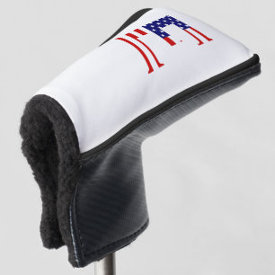 E Monogram überlagert sich auf US Flag Pccn Golf Headcover