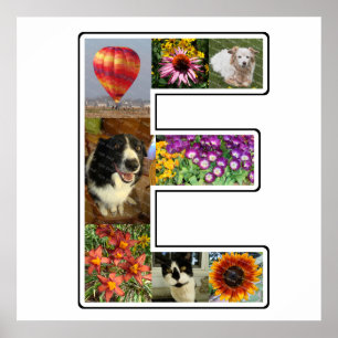 E-Monogramm schaffen Ihre eigene das 8 Poster