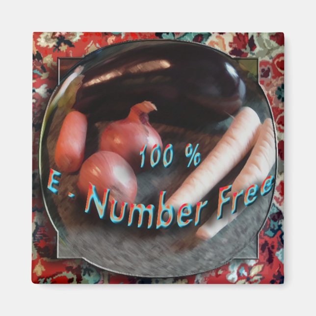 E Numéros (Additifs) Aimant frigo gratuit (Devant)