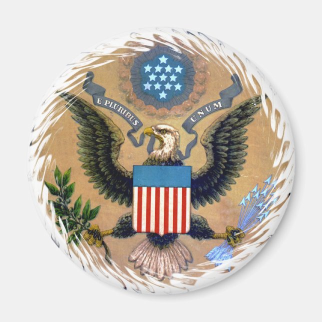 E Pluribus Unum Patriotische USA Magnet (Vorne)