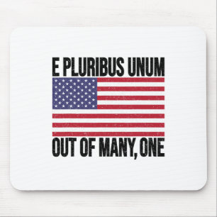 E Pluribus Unum USA-Flagge für Frauen Männer Mousepad