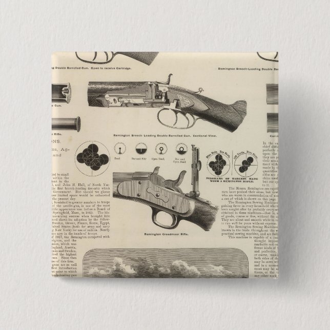 E Remington and Sons Button (Vorderseite)