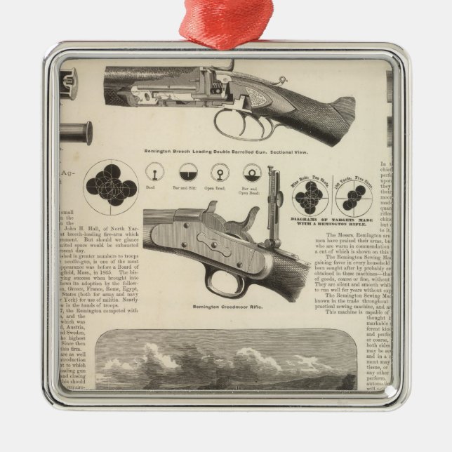 E Remington and Sons Ornament Aus Metall (Vorne)