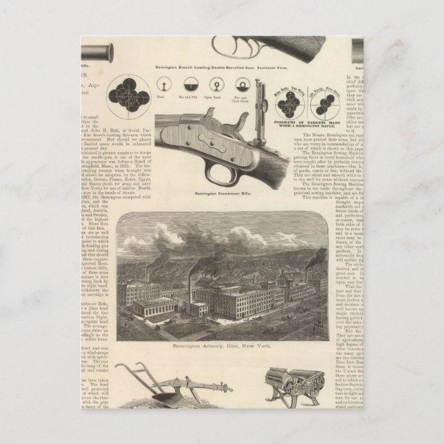 E Remington and Sons Postkarte (Vorderseite)