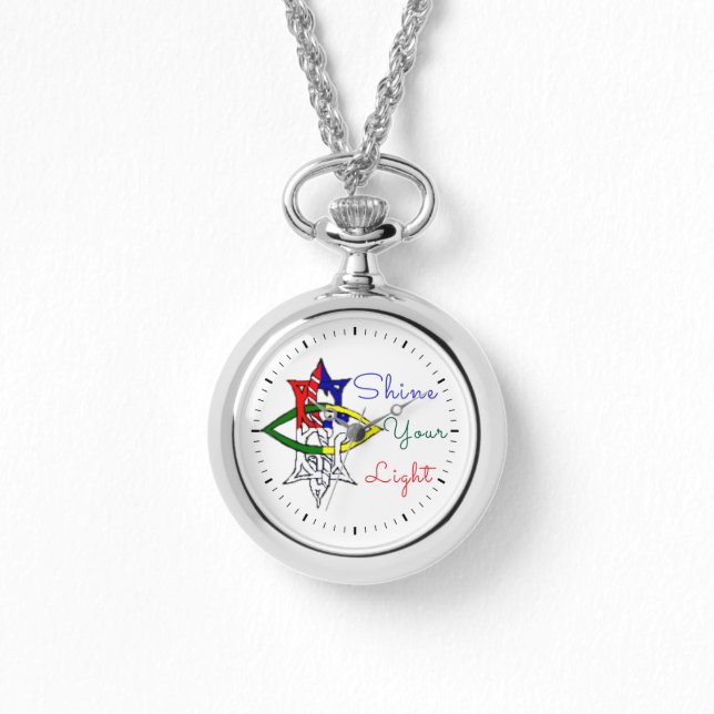 E.S (miteinander verbunden) Armbanduhr (Vorderseite)