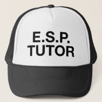 E.S.P. TUTOR-Spaßslogan-Fernlastfahrerhut