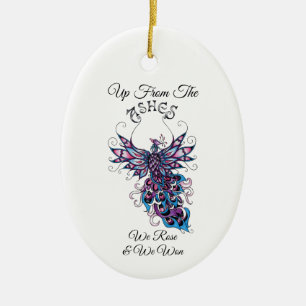 E-Schwester Siege-Ornament-Oval Furt/Schwanz Keramik Ornament