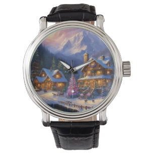E-Uhr Weihnachtsthema Armbanduhr