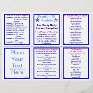 E-VIII** Patriotische Kundgebung (benutzerdefinier Flyer