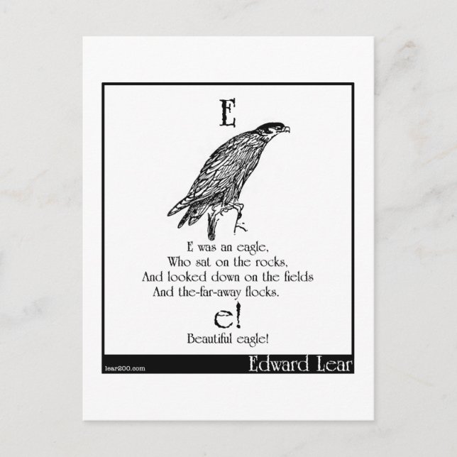E war ein Adler Postkarte (Vorderseite)