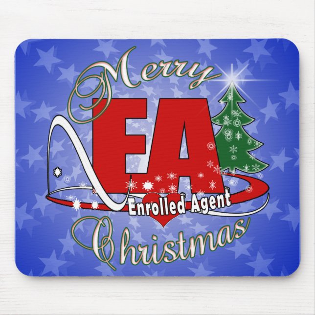 EA CHRISTMAS Eingeschriebener Agent Mousepad (Vorne)