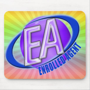 EA ORB SWOOSH LOGO - ENROLLED AGENT MOUSEPAD