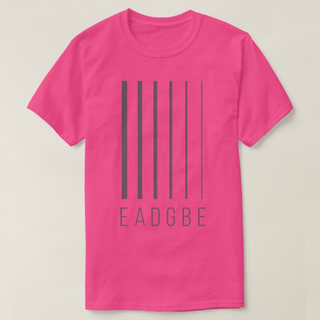 EADGBE 6 String Guitar Player & GuitaristCool282 T-Shirt (Design vorne)