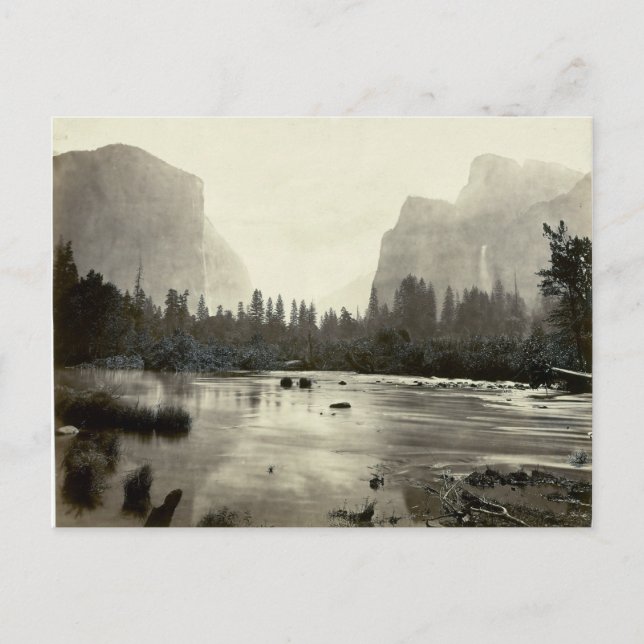 Eadweard J. Muybridge Valley of the Yosemite Postkarte (Vorderseite)