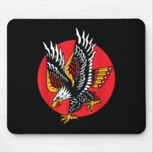 Eagle American Traditional Tattoo Tinte Old School Mousepad