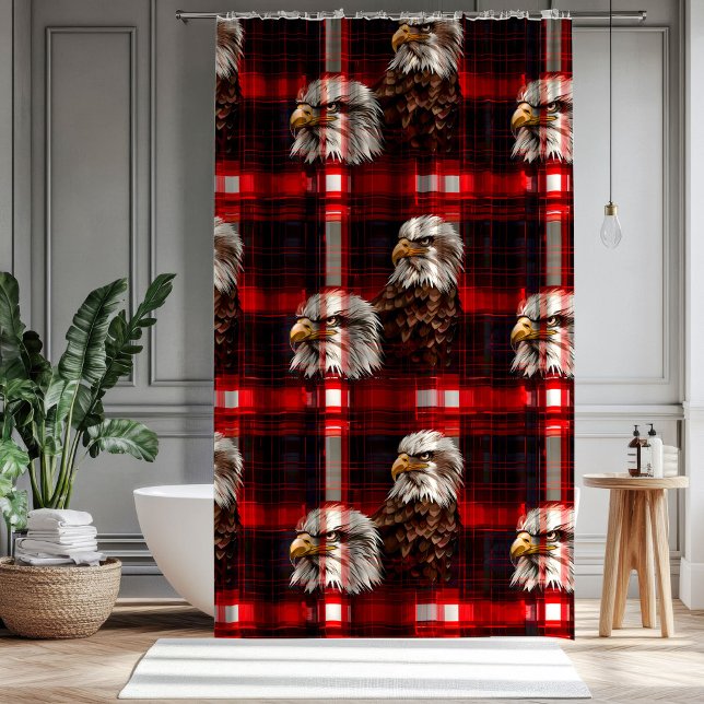  Eagle and Stars Curtain Celebrate USA in Style Duschvorhang ( Eagle and Stars Curtain Celebrate USA in Style)