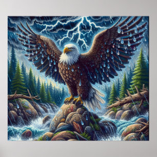 Eagle Art Poster