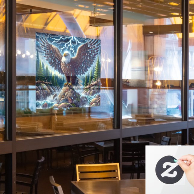 Eagle Art Window Cloning Fensteraufkleber (Restaurantfenster)