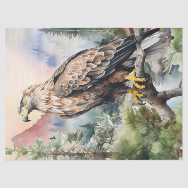 Eagle Artwork Decoupage Seidenpapier (Vorderseite)
