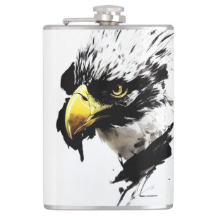 Eagle Bald Wild Natur Freier Geist Pinacoteca Flachmann