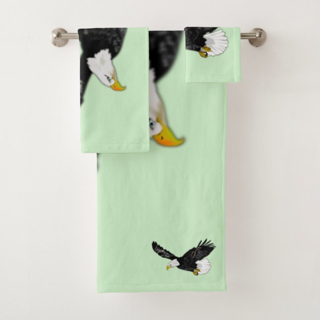 Eagle Bath Towel Set - Wählen Sie Farben (Insitu)