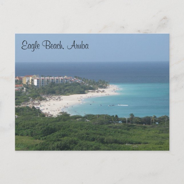 Eagle Beach, Aruba, sur Carte postale (Devant)