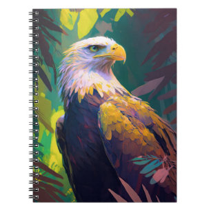 Eagle Bird Animal Portrait Painting Wildlife Free Notizblock