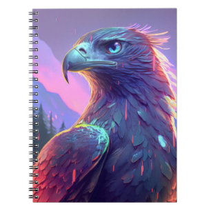 Eagle Bird Animal Portrait Painting Wildlife Notizblock