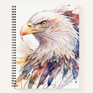 Eagle Bird Portrait Animal Painting Wildlife Free Notizbuch